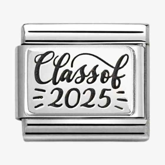 Nomination CLASSIC Silvershine Silver & Black Class Of 2025 Charm 330102-65