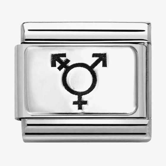 NOMINATION Silver Transgender Charm 330111-47