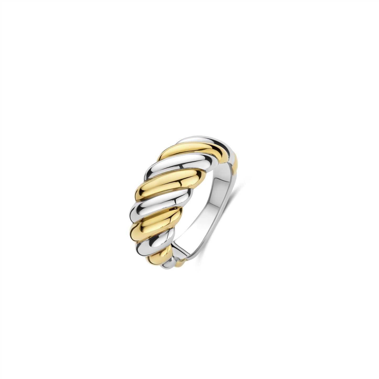 Ti Sento 2 tone Rope ring 12379SY