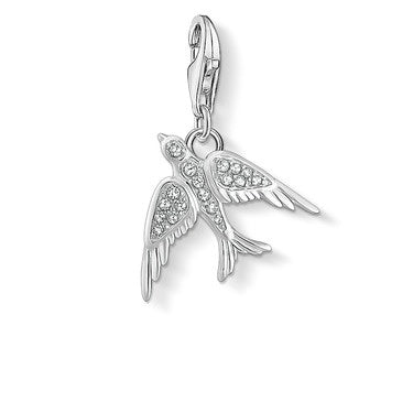 Thomas Sabo Silver Bird Pendant Charm 1857-051-14