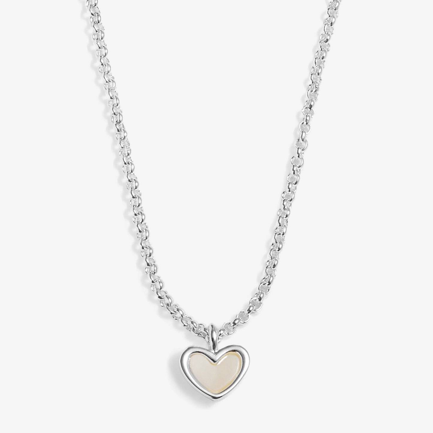 Joma Loved By You Mother Of Pearl Heart Necklace 10056