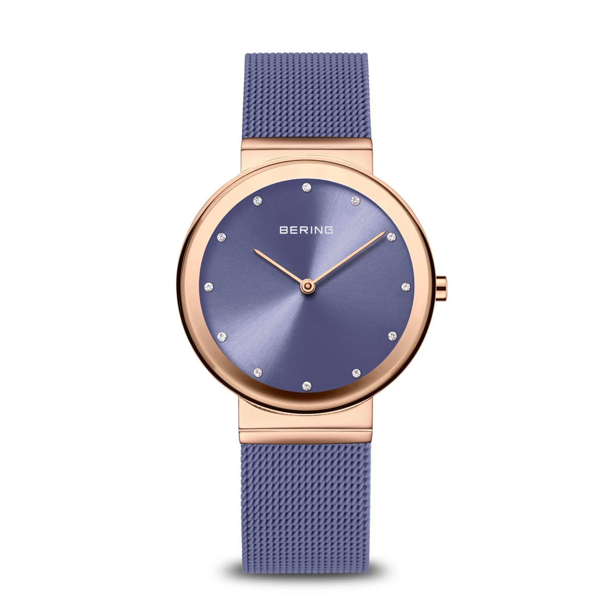 Bering Classic Ladies watch Rose Gold Purple Watch 10135-968