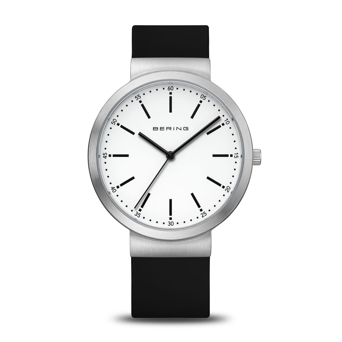 Bering S/S Black Strap Watch 10141-404