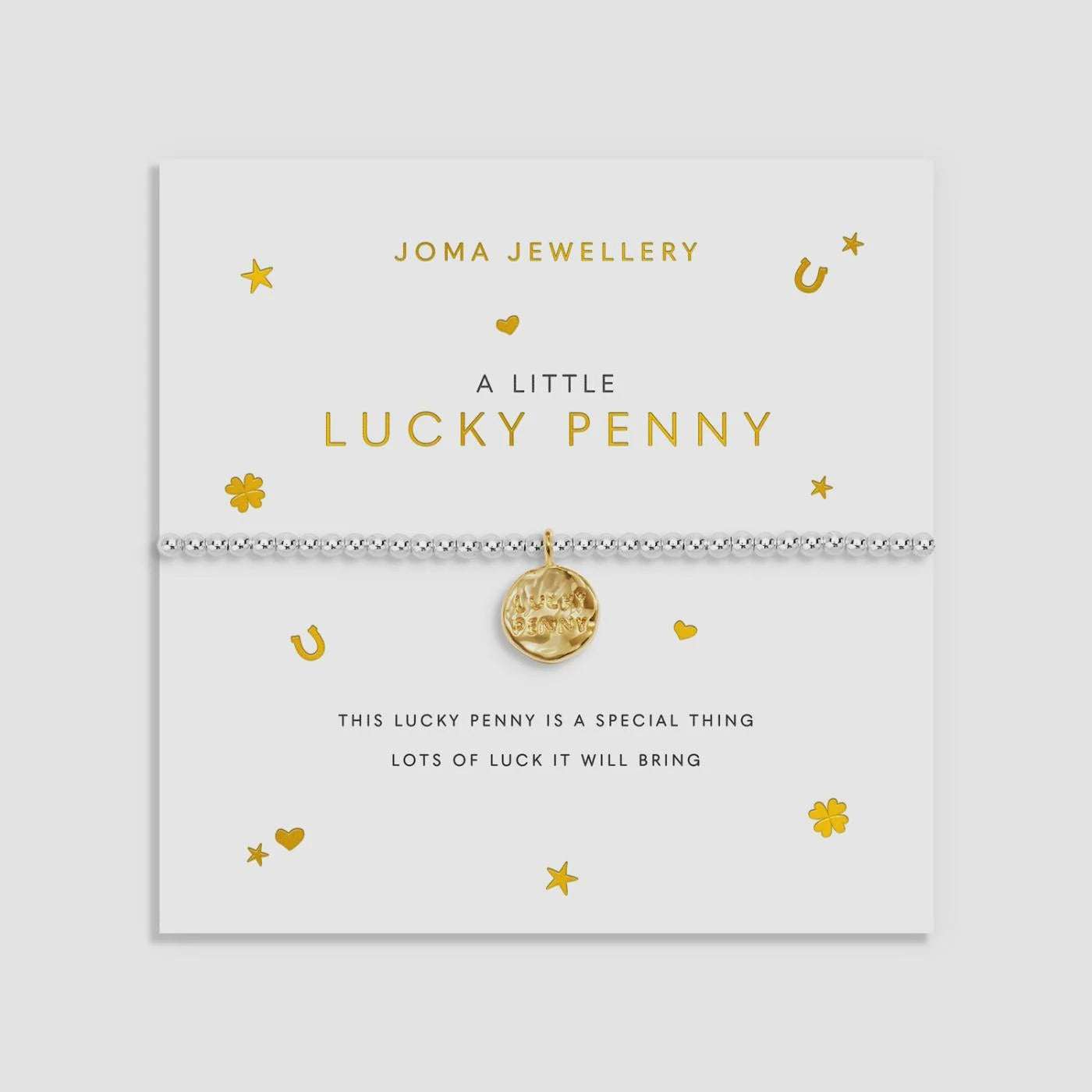 Joma A Little 'Lucky Penny' Bracelet In Silver and Gold Plating 10203