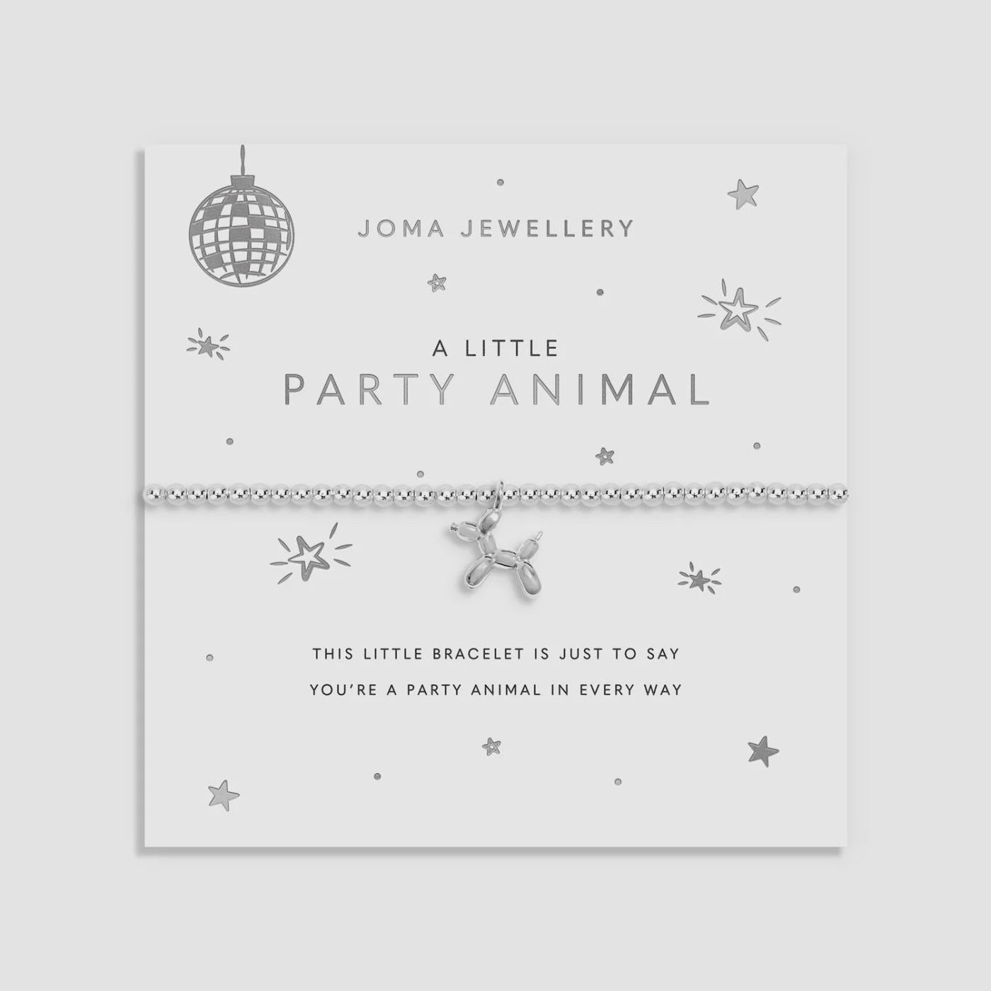 Joma A Little 'Party Animal' Bracelet In Silver Plating 10205