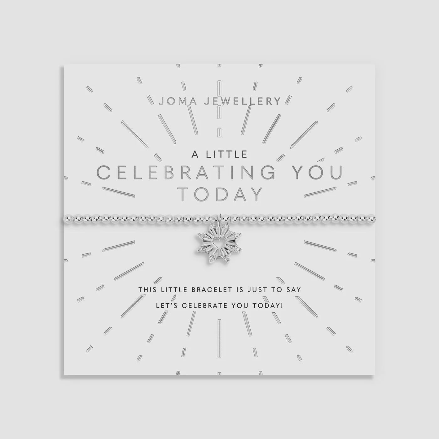 Joma A Little 'Celebrating You Today' Bracelet In Silver Plating 10207