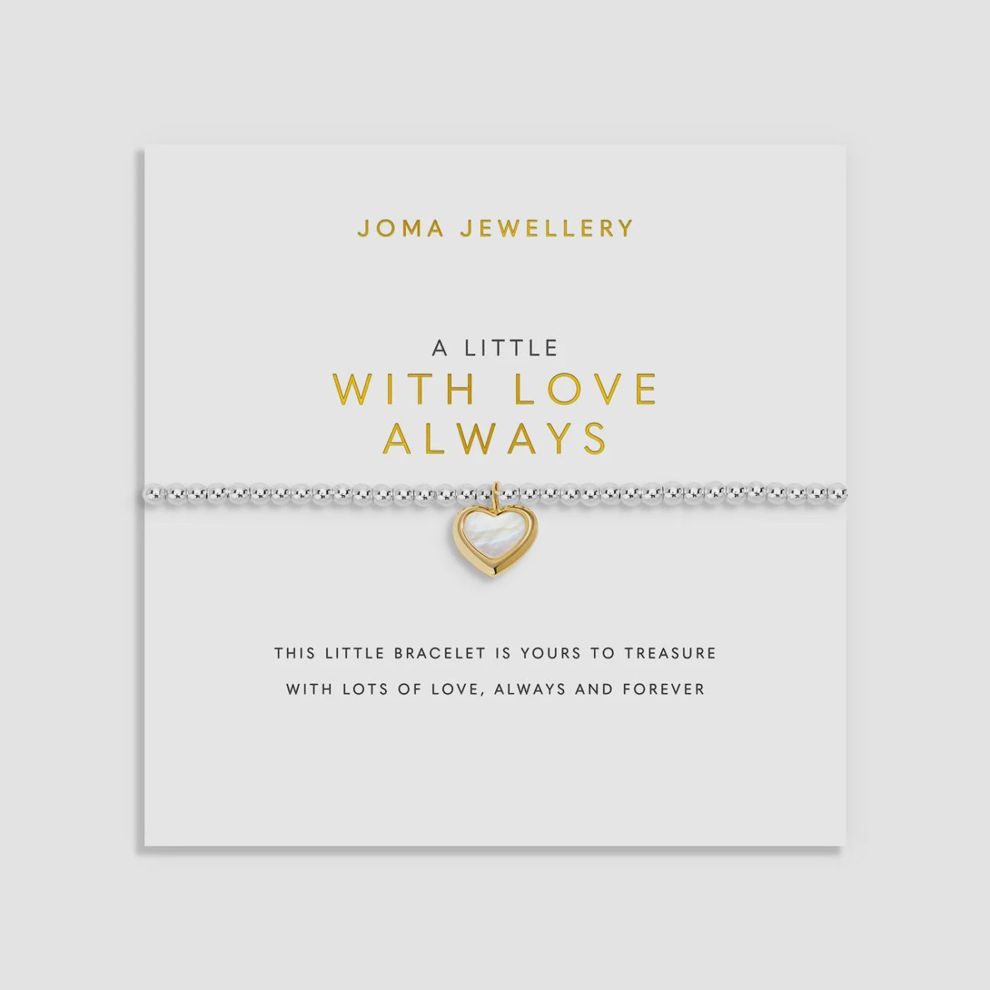 Joma A Little 'With Love Always' Bracelet In Silver and Gold Plating 10210