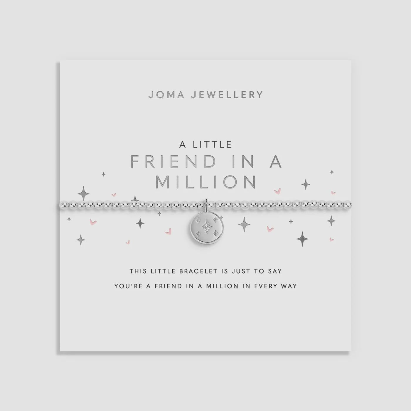 Joma A Little 'Friend In A Million' Bracelet In Silver Plating 10214