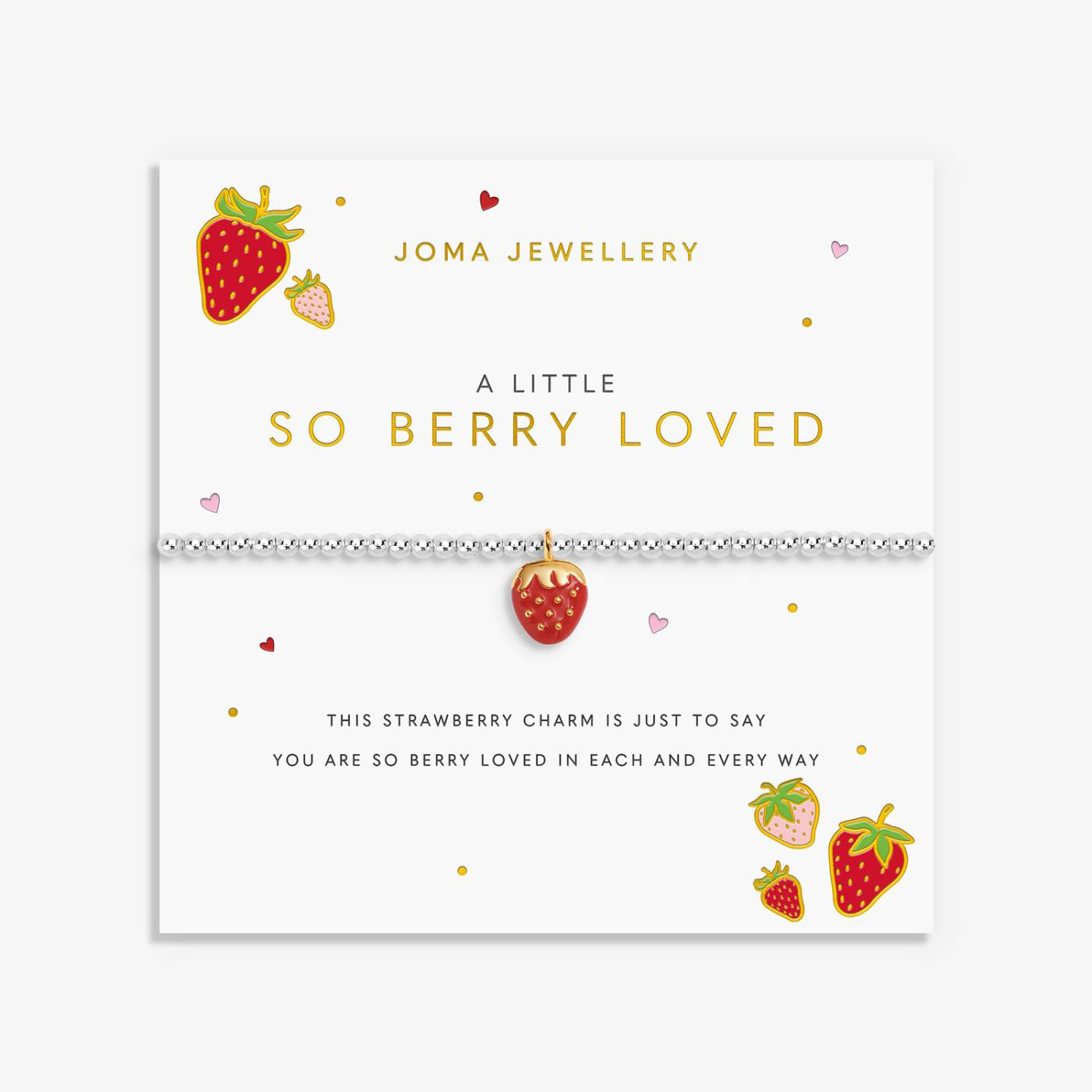 Joma A Little Vibes 'So Berry Loved' Bracelet In Silver And Gold Plating 10238