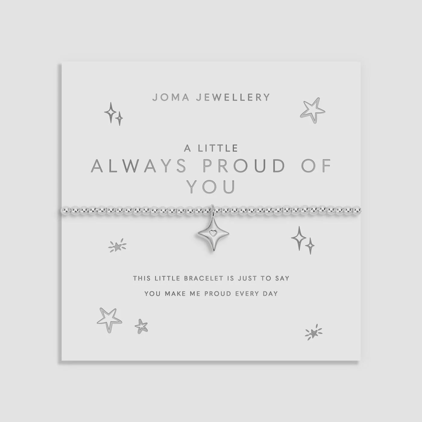 Joma A Little 'Always Proud Of You' Bracelet In Silver Plating 10244