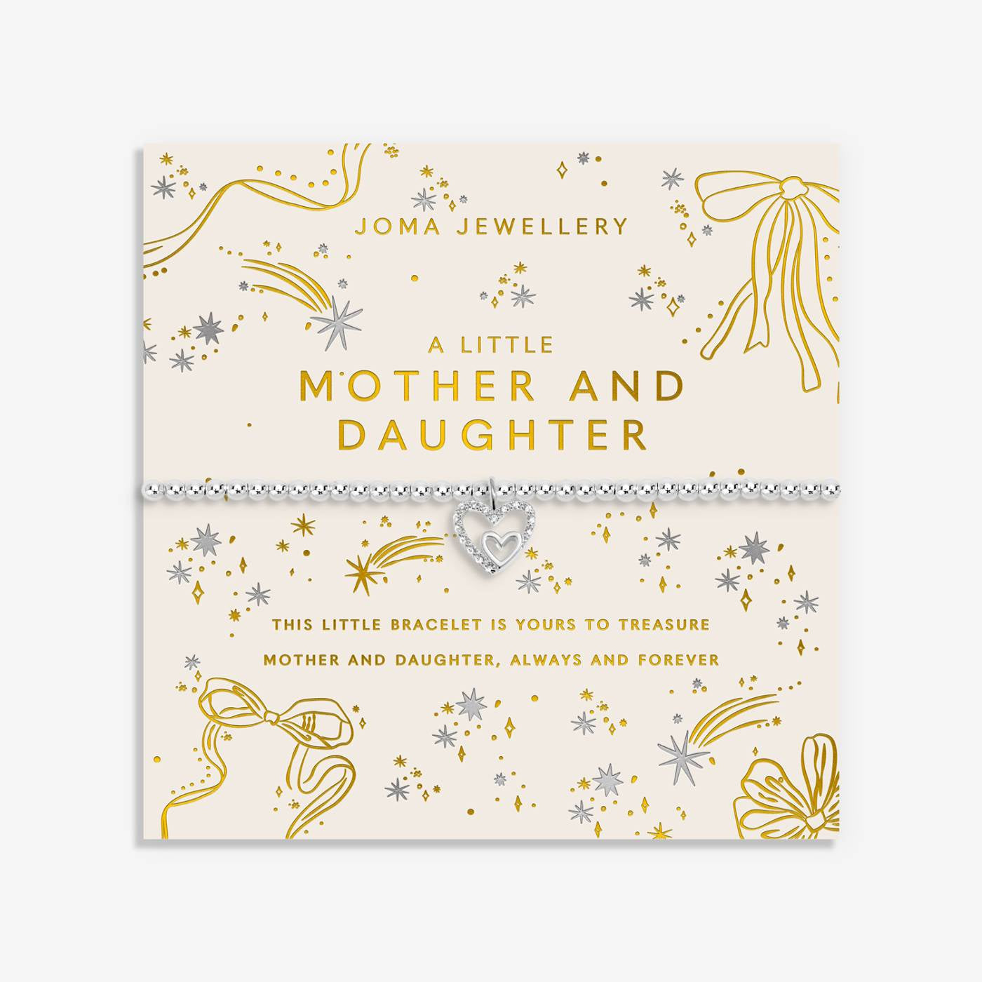 Joma Christmas A Little 'Mother And Daughter' Bracelet In Silver Plating 10269