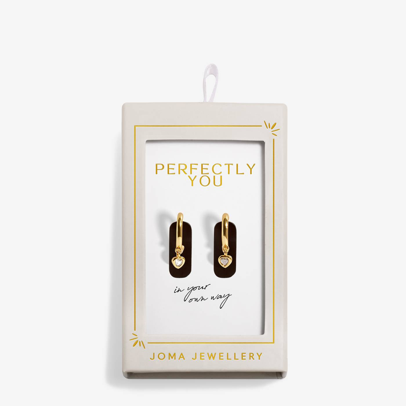 Joma Moments To Shine 'Perfectly You' Hoop Earrings In Gold Plating 10328