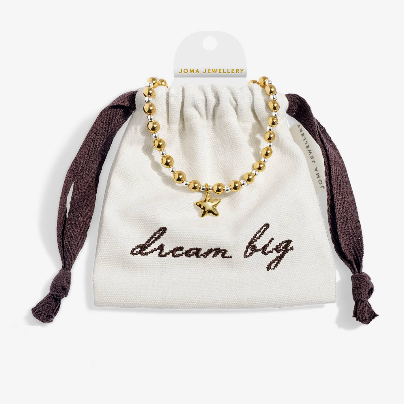 Joma Words To Treasure 'Dream Big' Bracelet In Silver and Gold Plating 10496