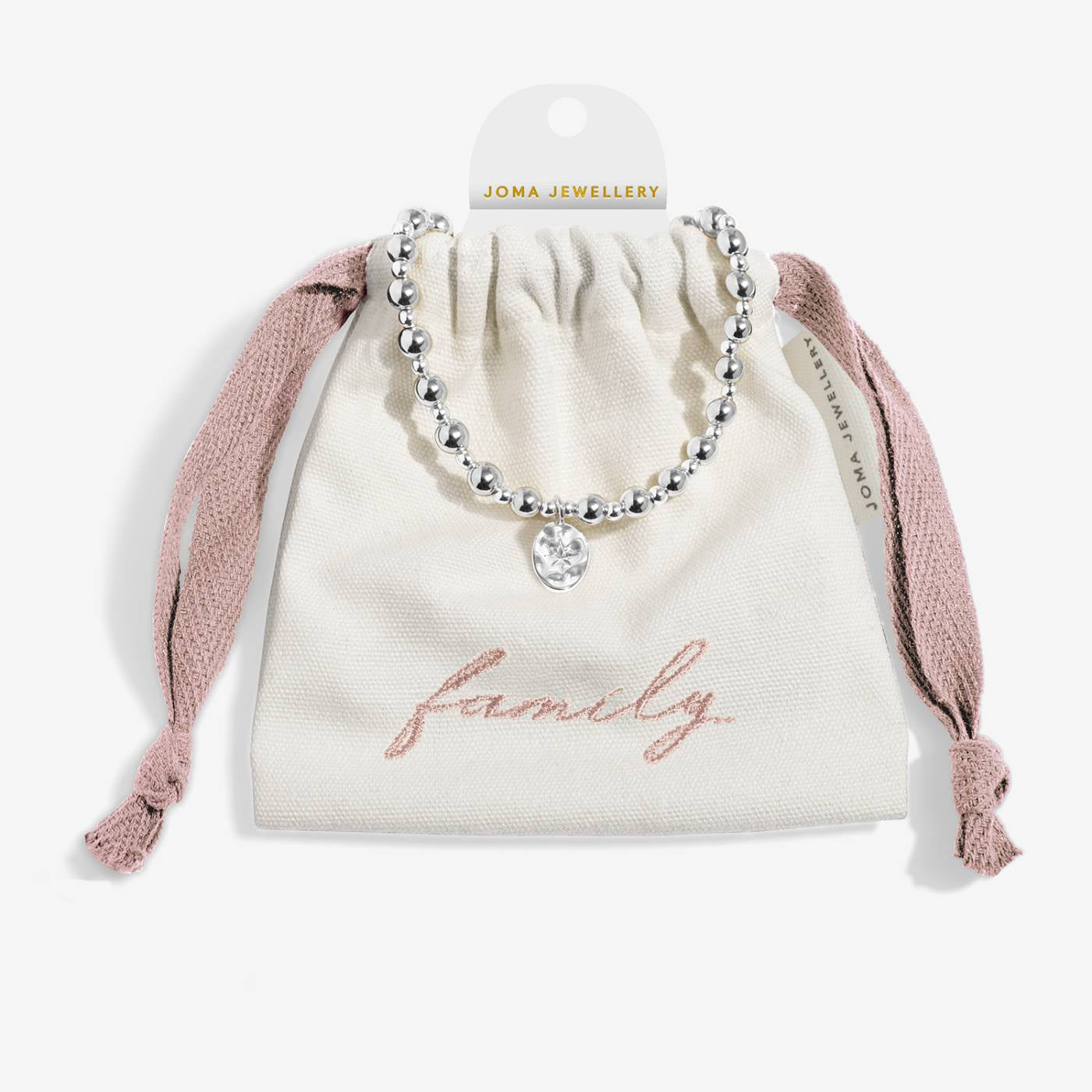 Joma Words To Treasure 'Family' Bracelet In Silver Plating 10502