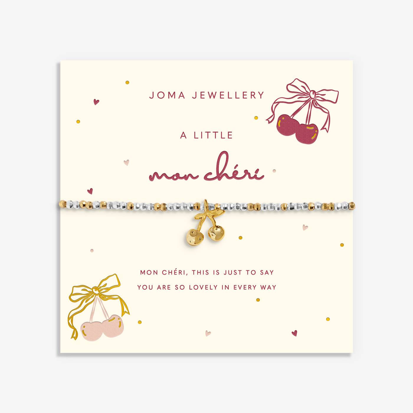 Joma Little Stories 'Mon Cheri' Bracelet In Silver and Gold Plating 10558