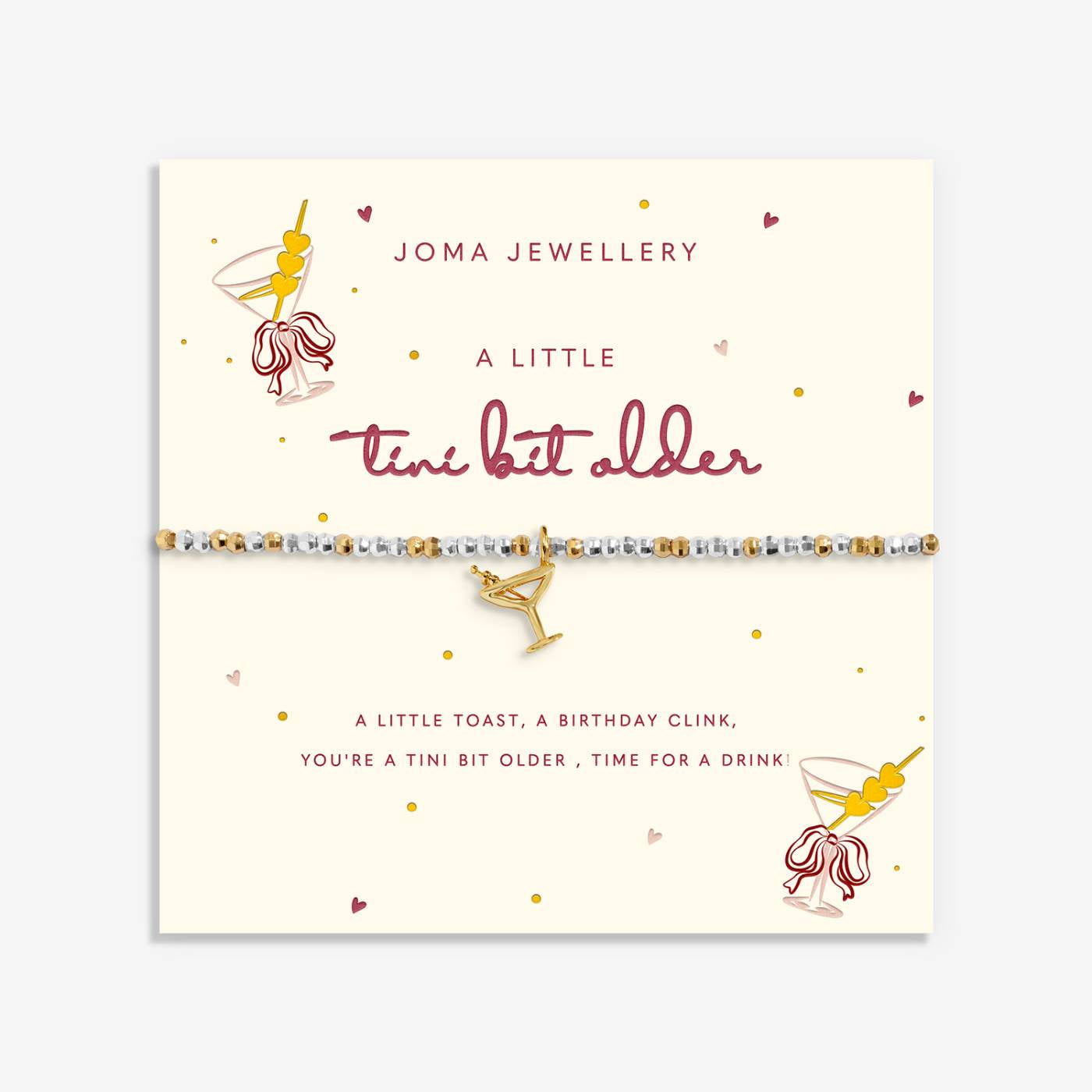 Joma Little Stories 'Tini Bit Older' Bracelet In Silver and Gold Plating 10559