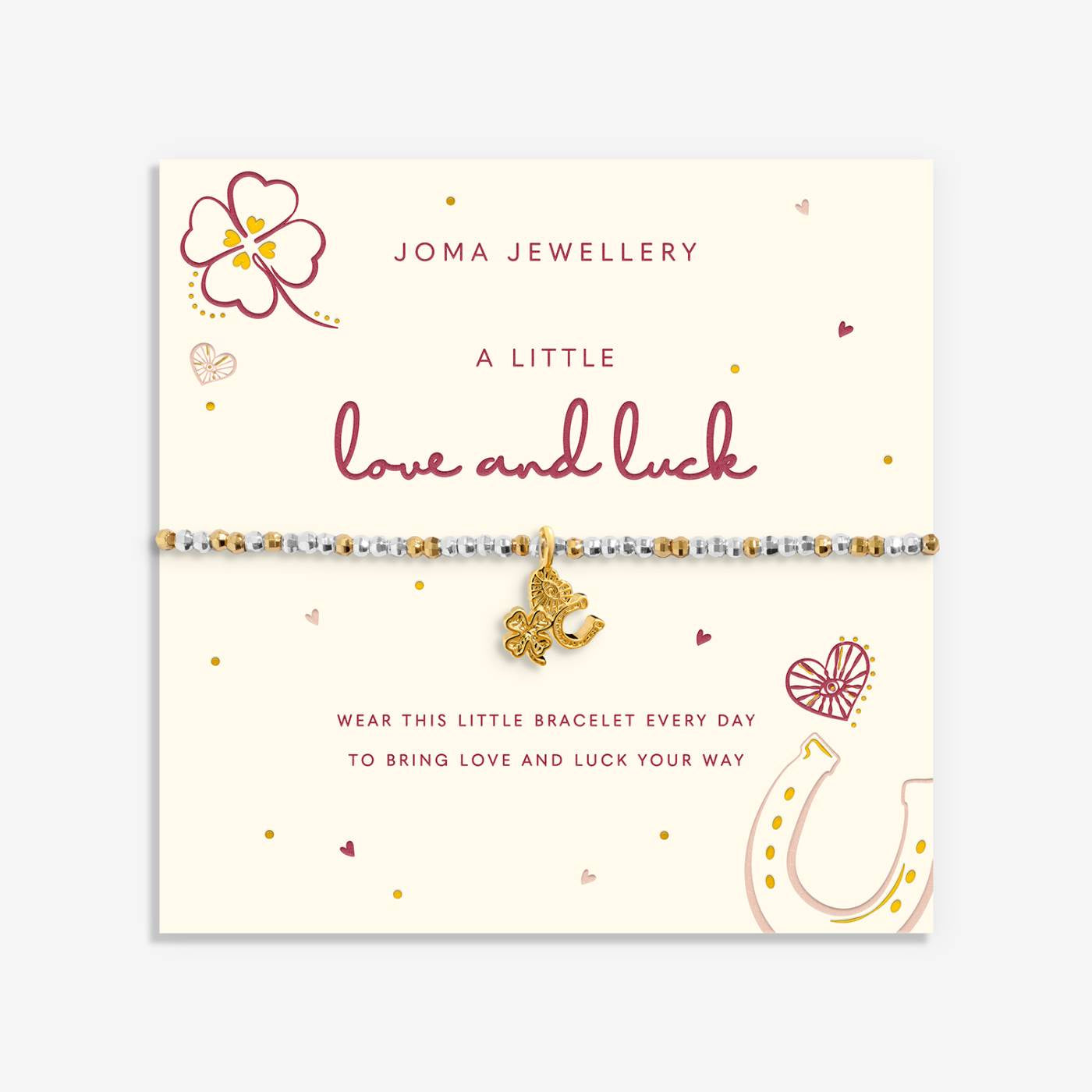 Joma Little Stories 'Love And Luck' Bracelet In Silver and Gold Plating 10560