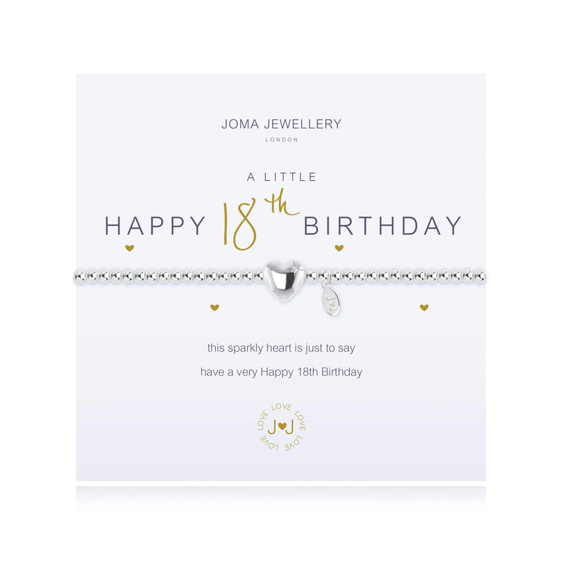 Joma Jewellery a Little Happy 18th Birthday Bracelet 1086