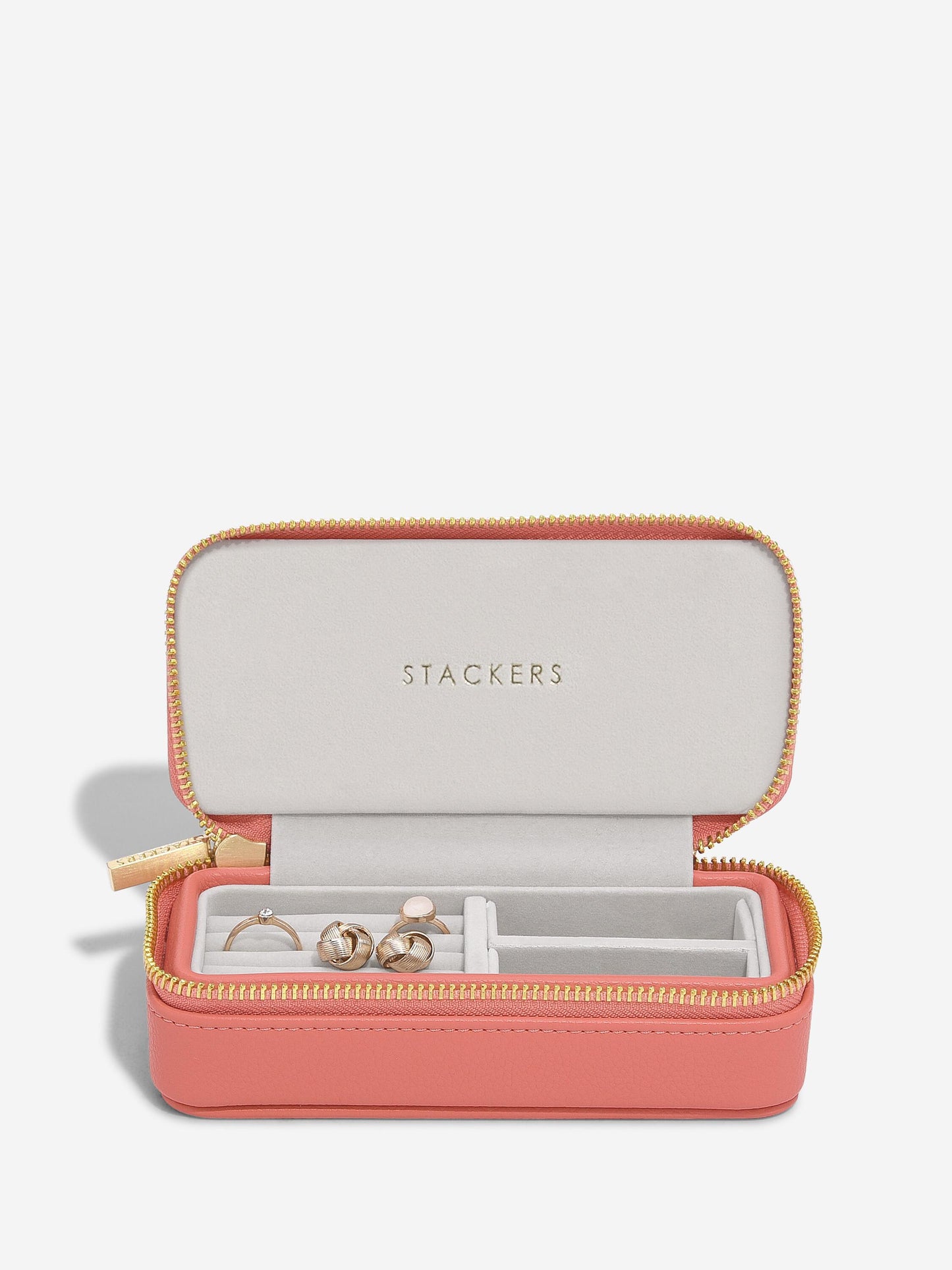 Stackers Grapefruit Zipped Travel Jewellery Box 76681