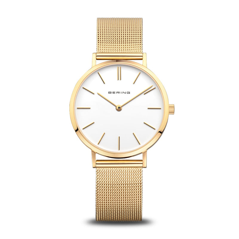 Bering Ladies Classic Polished Gold Watch 14134-331