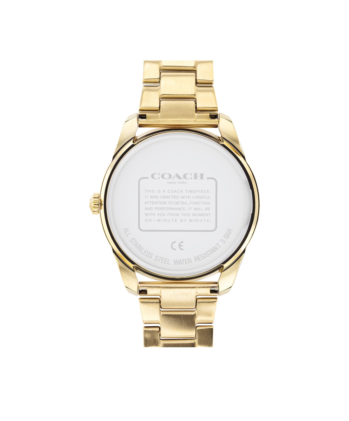 COACH Preston 36mm Yellow Gold Tone Crystal Ladies Watch 14503657