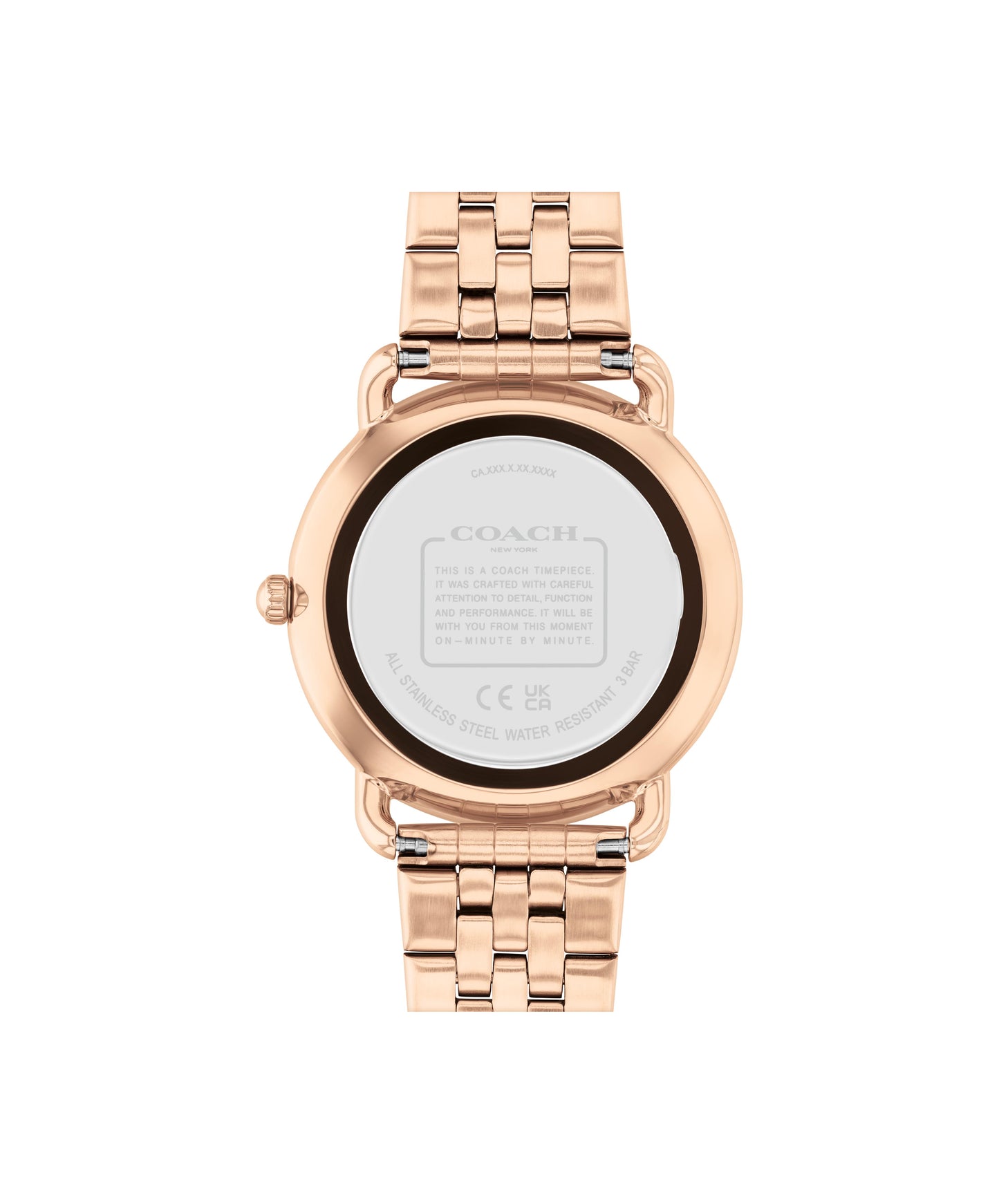 COACH Elliot 28mm Rose Gold Tone Crystal Ladies Watch 14504285
