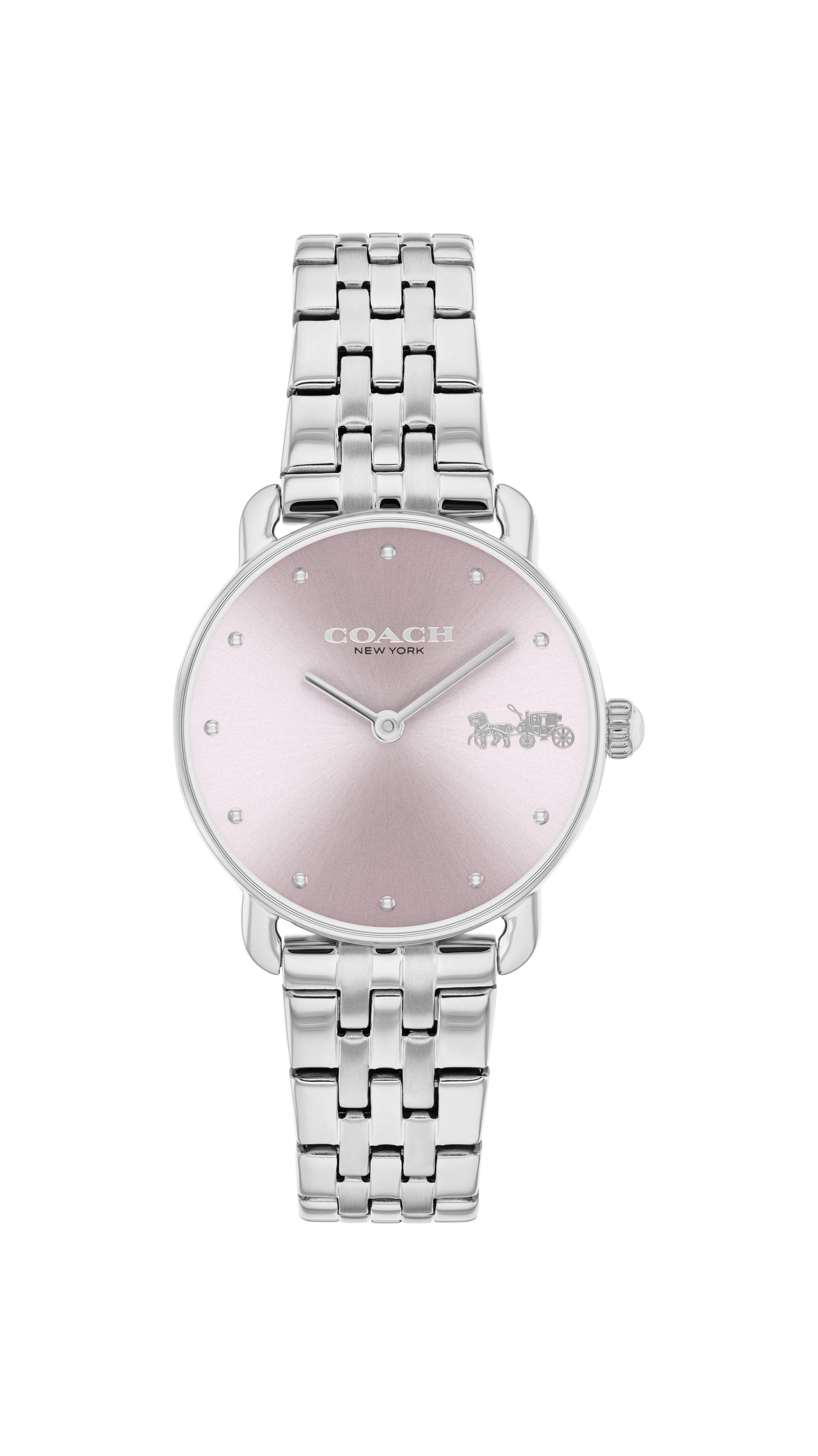COACH Elliot Stainless Steel Watch Pink Dial 14504301