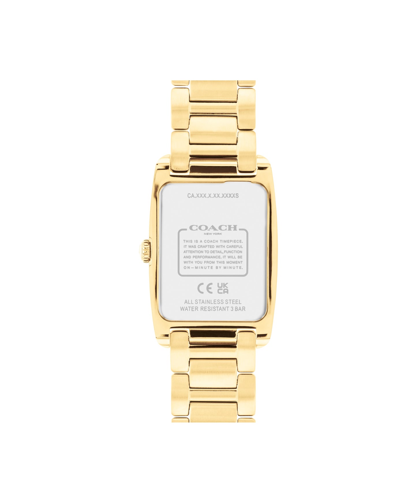 COACH Reese 35mm Yellow Gold Tone Crystal Ladies Watch 14504316