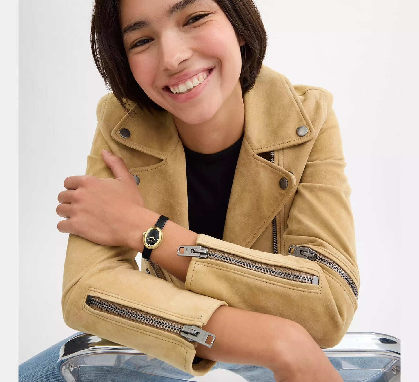 COACH Sammy 22mm Yellow Gold Tone Ladies Watch 14504421