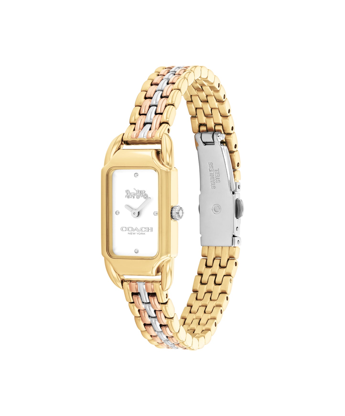 COACH Cadie 28.5mm Yellow Gold Tone Ladies Watch 14504550