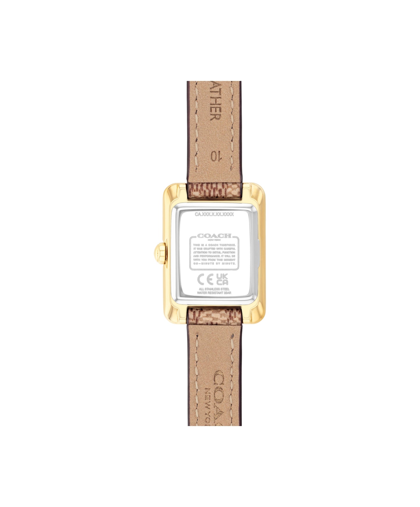 COACH Mara Ladies Gold Watch Leather 14504585