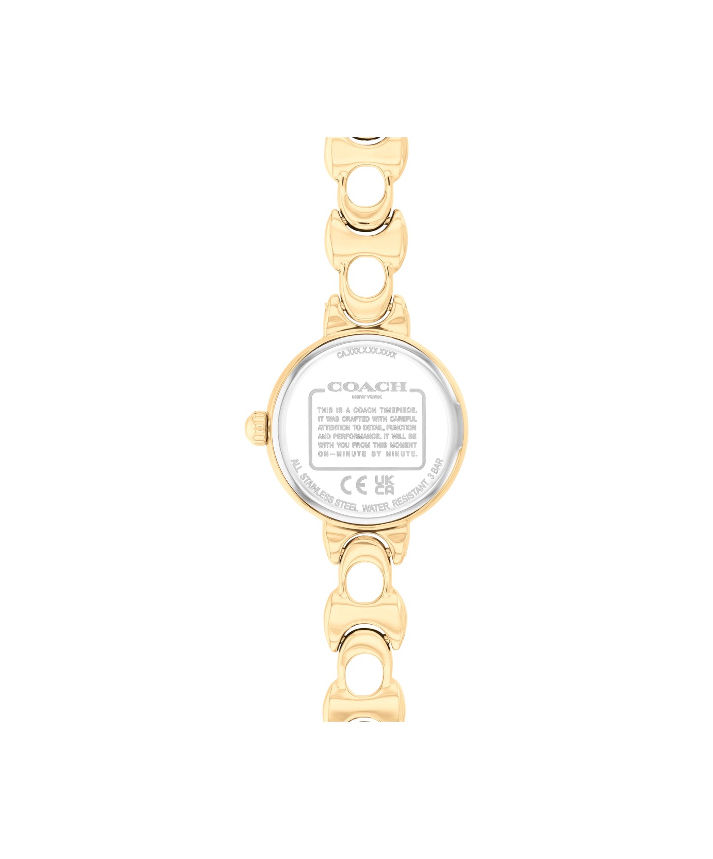 COACH Ladies Iris Gold Plated Bracelet Watch 14504650