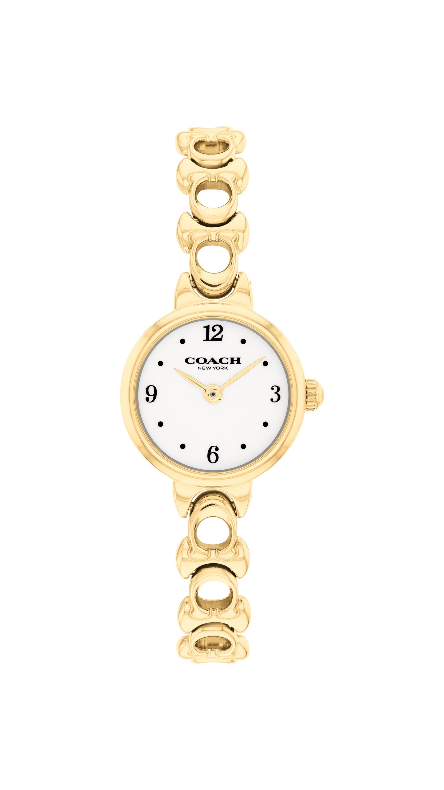 COACH Ladies Iris Gold Plated Bracelet Watch 14504650