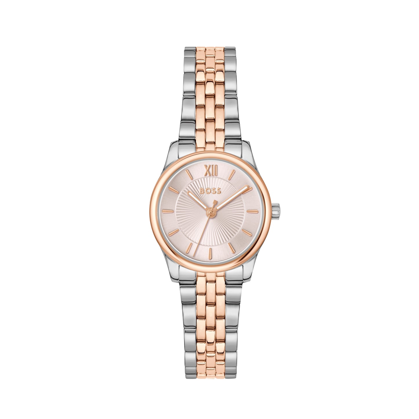 BOSS Ladies Graceful Mina Two Tone Carnation Gold IP and Stainless Steel Watch 1502842