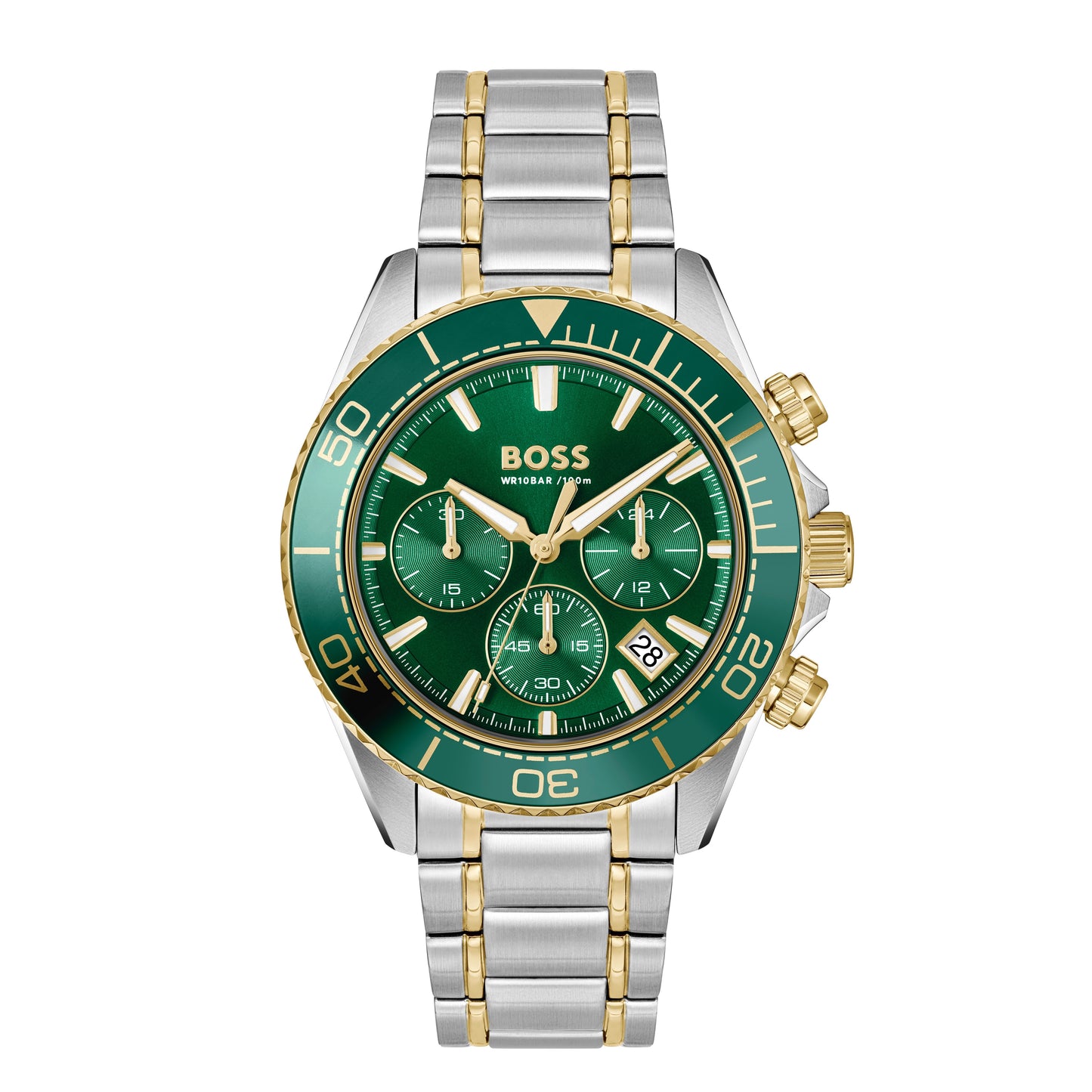 BOSS Gents Sealiner Chrono Two Tone Stainless Steel and Gold IP Watch 1514325