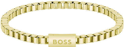 BOSS Chain For Him Gents Bracelet 1580289 Gold Tone Steel