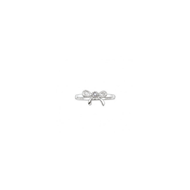 Thomas Sabo Silver and Diamond Bow Ring TR0006-153-14-52