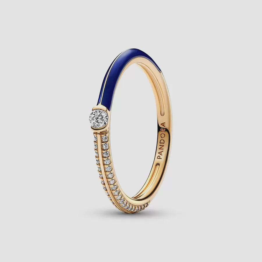 PANDORA PANDORA ME Pavé & Blue Dual Ring 162528C01