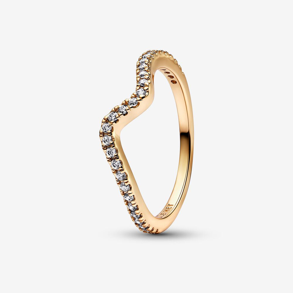 PANDORA Sparkling Wave Ring 162539C01