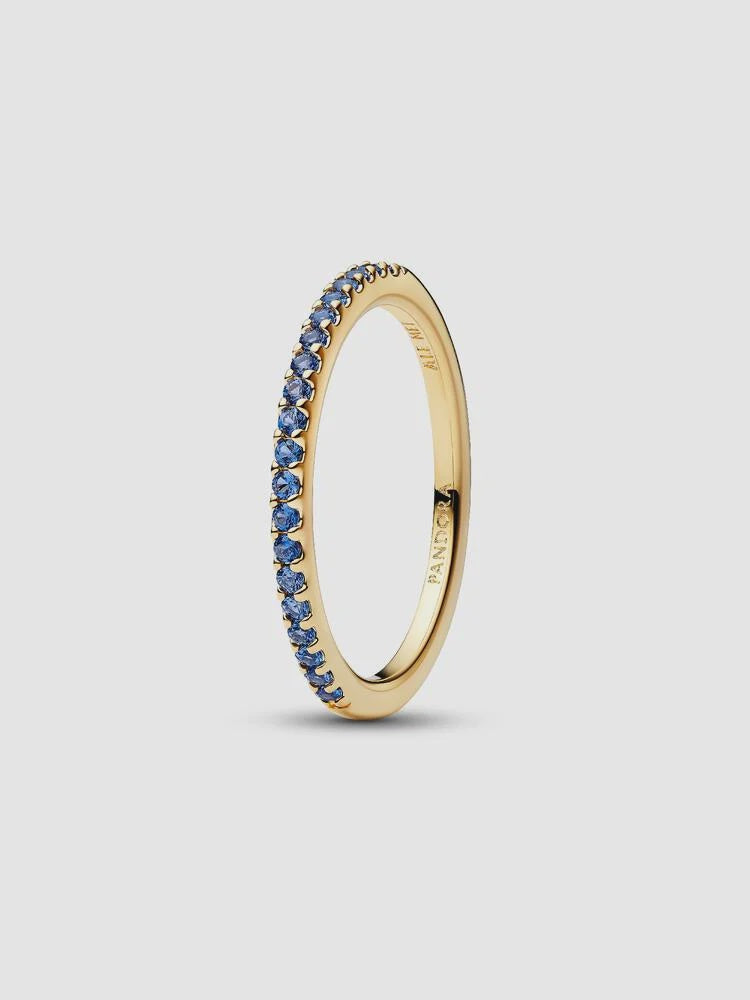 PANDORA Sparkling Blue Half-Eternity Band Ring 162999C02