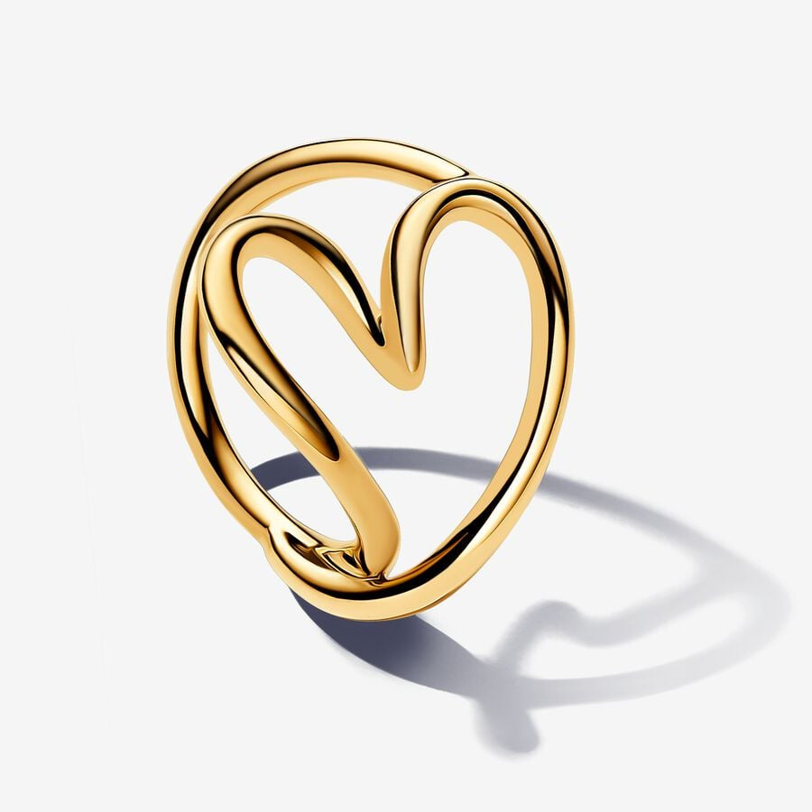 PANDORA Essence Organically Shaped Heart Ring 163288C00