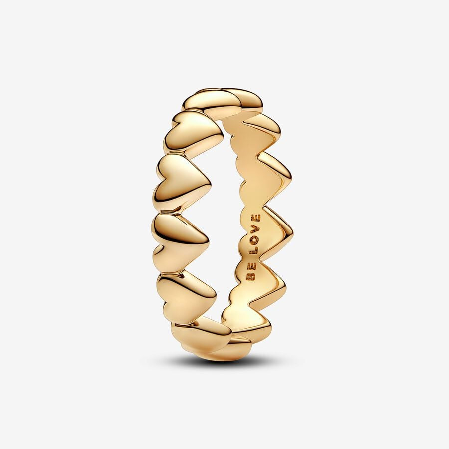 PANDORA Row of Hearts Ring 163427C00