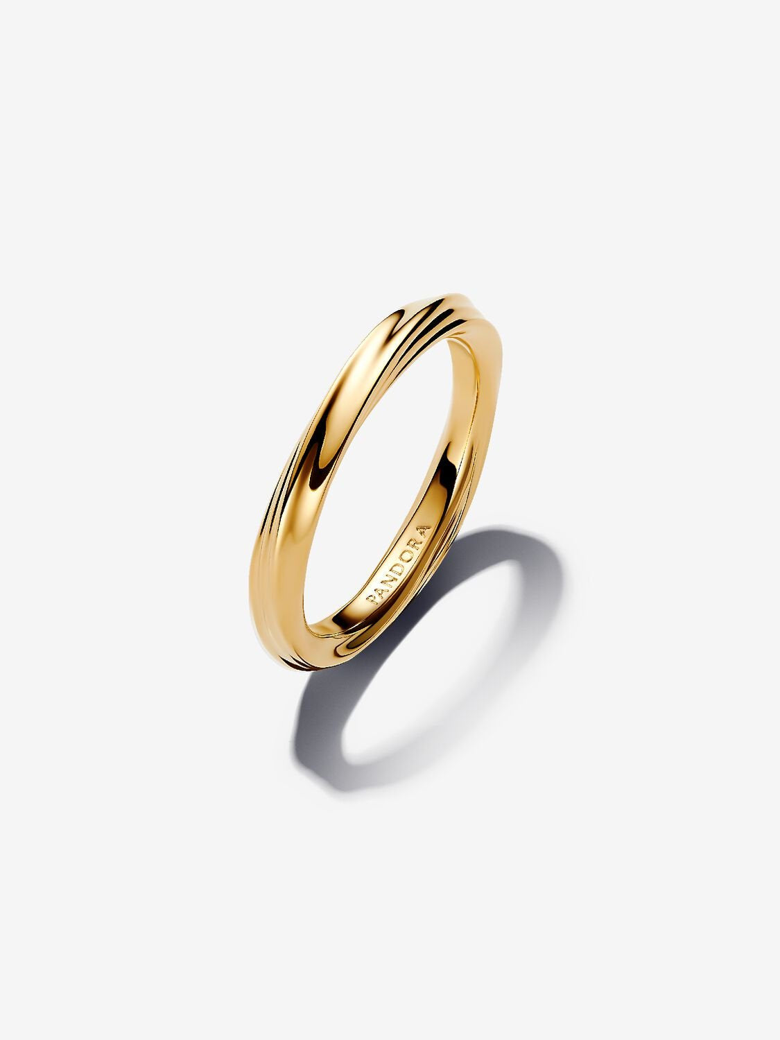 PANDORA Gold Plated Twisted Ring 163888C00