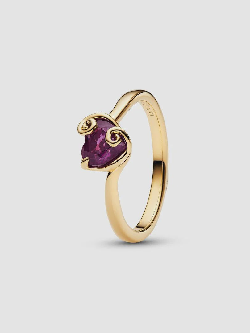 PANDORA Disney The Nightmare Before Christmas Sally Purple Heart Ring 164734C01