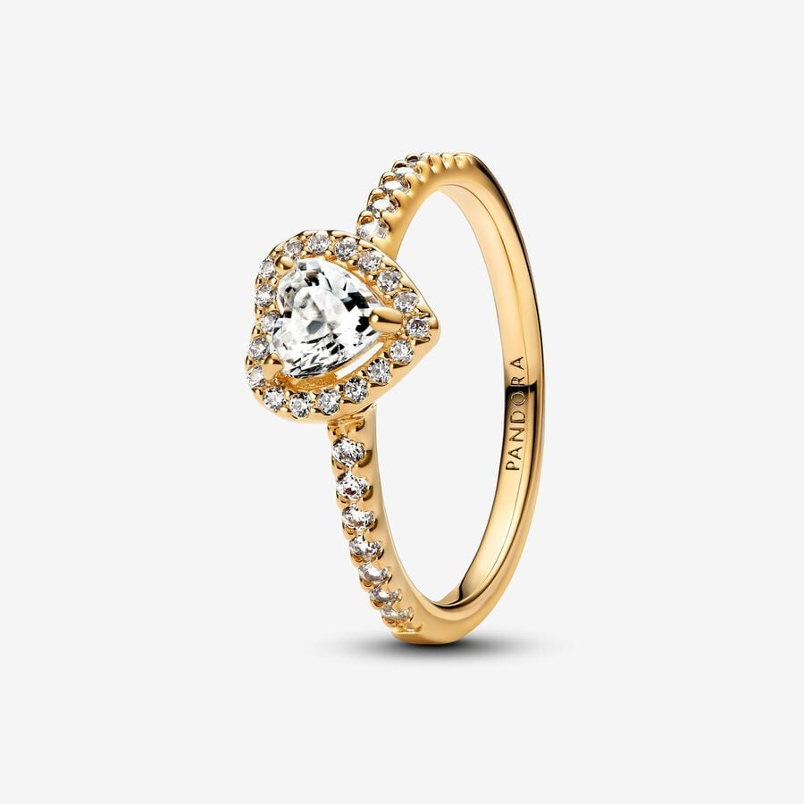 PANDORA Elevated Heart Ring 168421C01