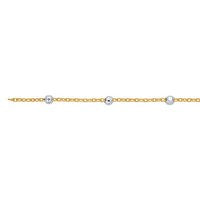 Perma Jewel Gold filled 2 tone 14201015-21cm