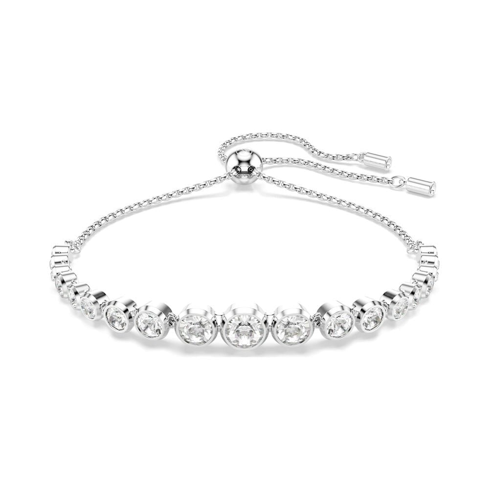 SWAROVSKI Imber Tennis Bracelet Mixed round cuts, White, Rhodium plated 5705451