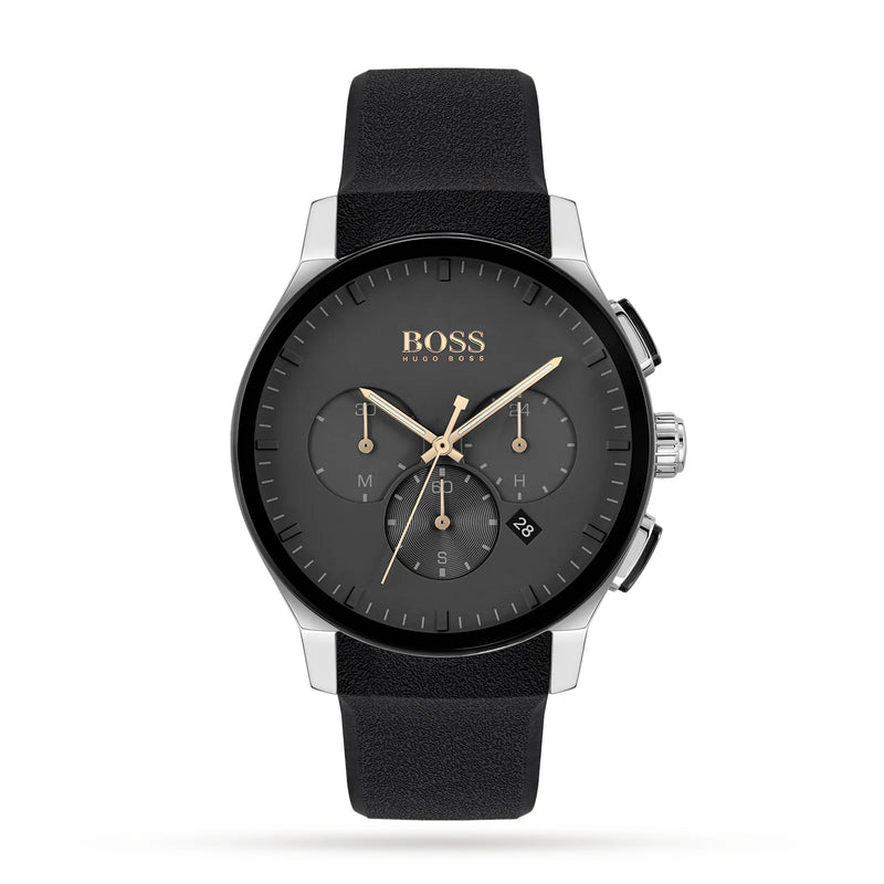 BOSS Black Silicon Strap Black Dial 1513759