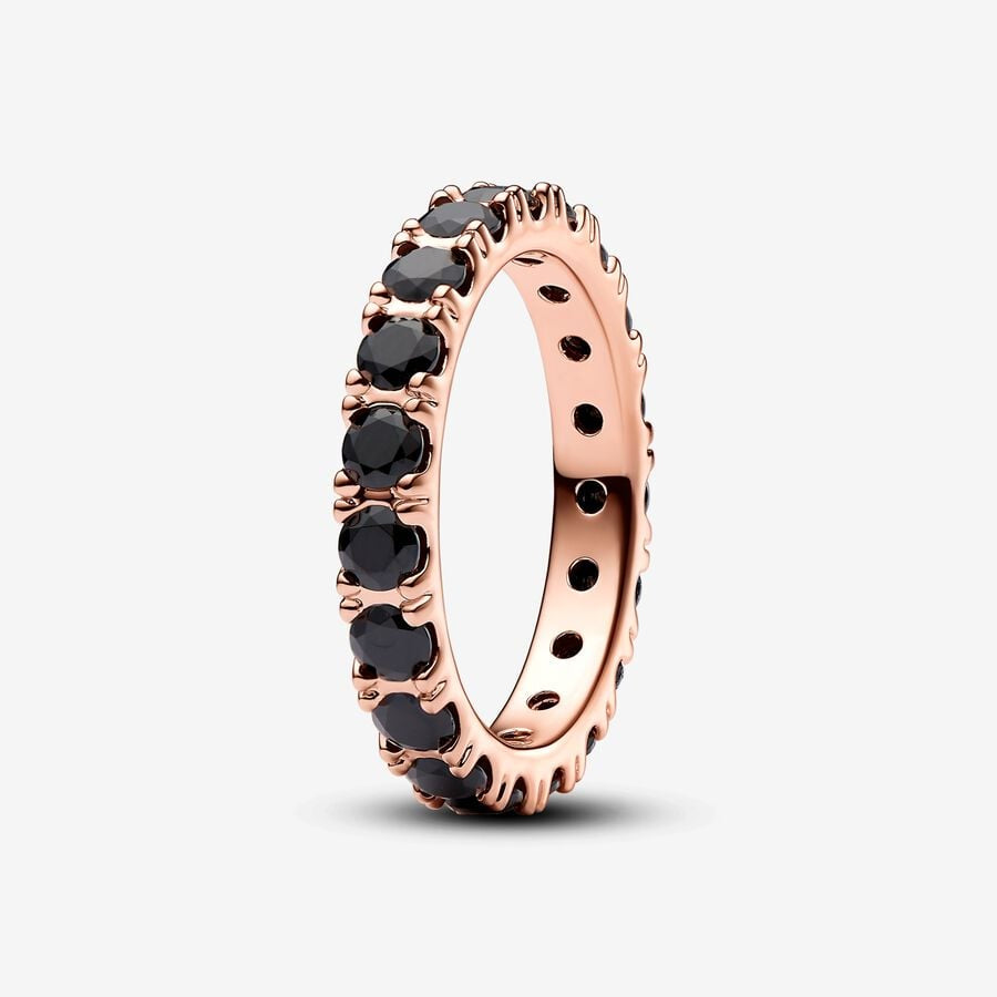 PANDORA Black Sparkling Row Eternity Ring 180050C02
