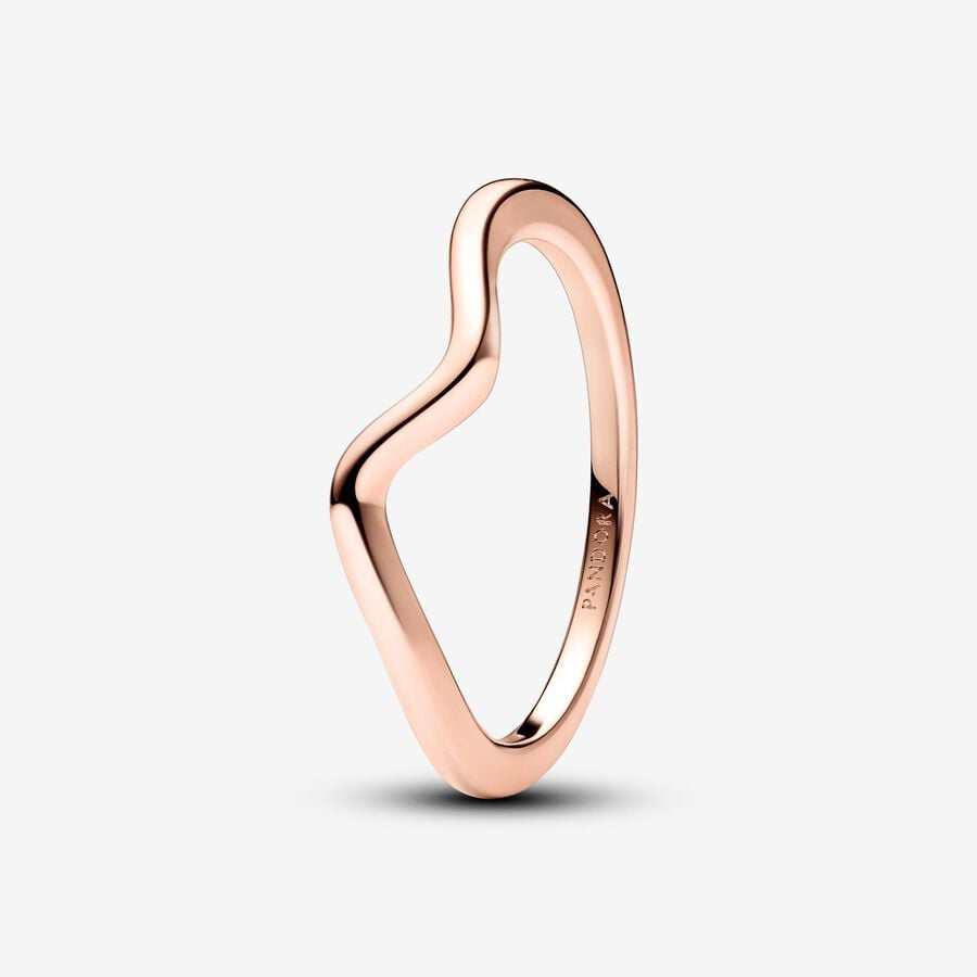 PANDORA Polished Wave Ring 183095C00